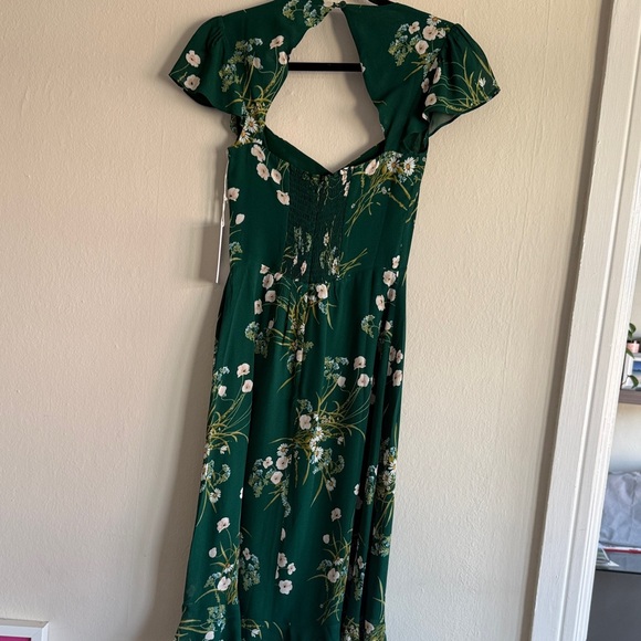 Reformation Floral Green Dress - Picture 3 of 3